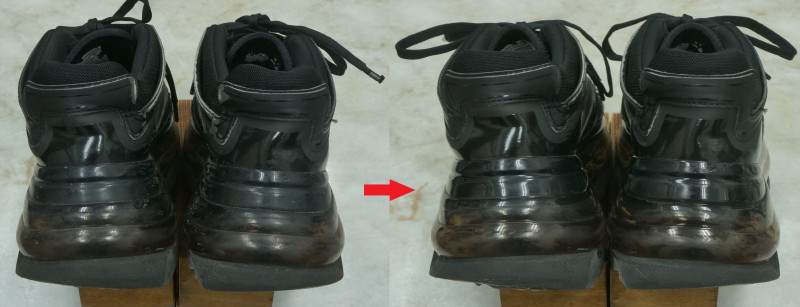 SHOES 53045 David Tourniaire-Beauciel Bump'Air BALENCIAGA leather sneaker  cleaning repair 5